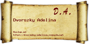 Dvorszky Adelina névjegykártya